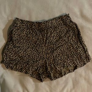 Cheetah print short shorts